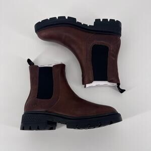 Timberland Cortina Valley Chelsea Dark Brown Full Grain Boots Women’s Size 8.5 M